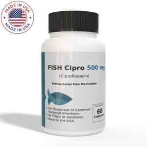 Fish Ciprofloxacin - fish flox forte 500mg 60 Capsules