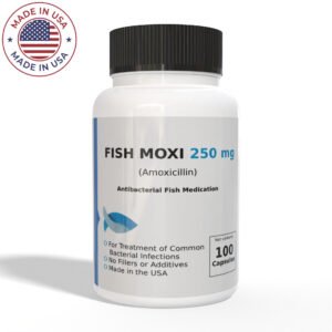 Aquarium Amoxicillin - Fish Mox 250mg 100 capsules - Antibiotic for Fish