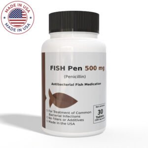 Aquarium Penicillin Fish Pen (500mg) 30 Tablets - Antibiotic for Fish